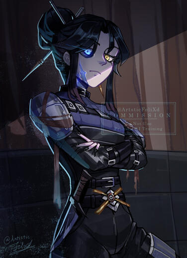 Cold as ice, swift as the night. Despite being cursed, she is one of the most diligent member of her assassin clan.